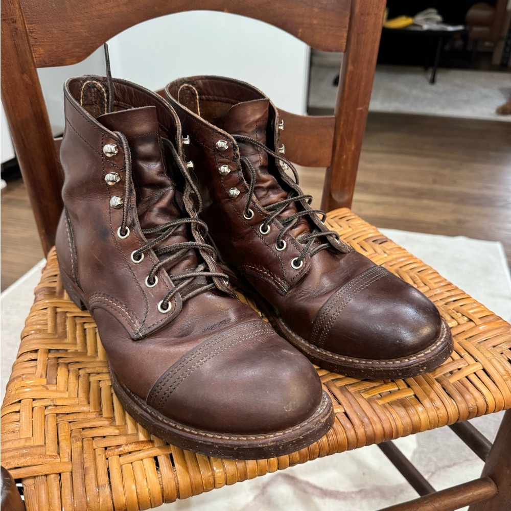 Red Wing Iron Ranger Dark Brown Leather Men's Boots